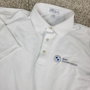 Peter Millar Summer Comfort Mens Medium White Performance Stretch Polo SS